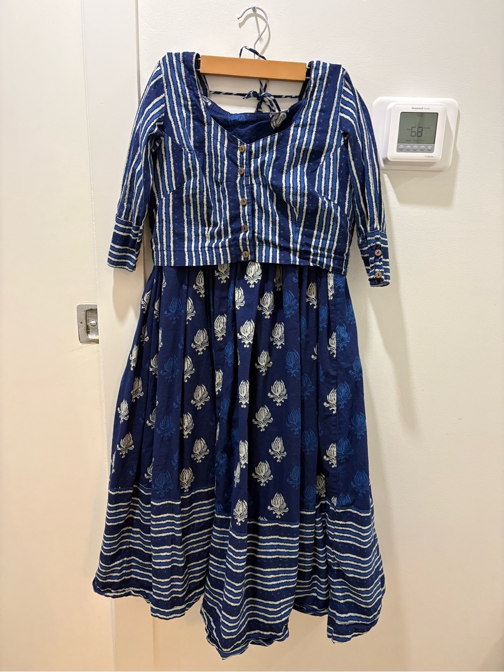 HANDMADE | 2 PC SET - Indigo Blue Printed Cotton Set
